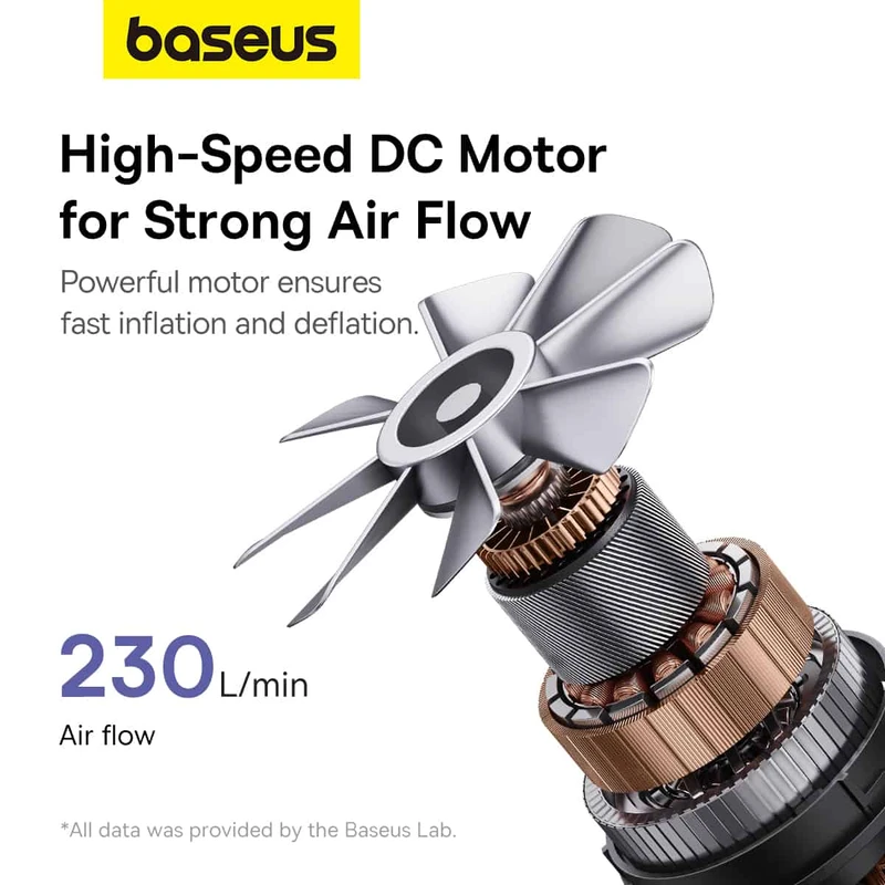 عکس شماره 4 : پمپ باد بیسوس مدل portable air pump