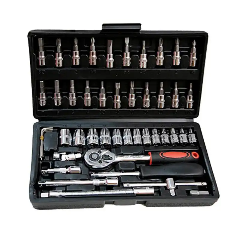 آچار و سری بکس مدل AVSB0046 مجموعه 46 عددی