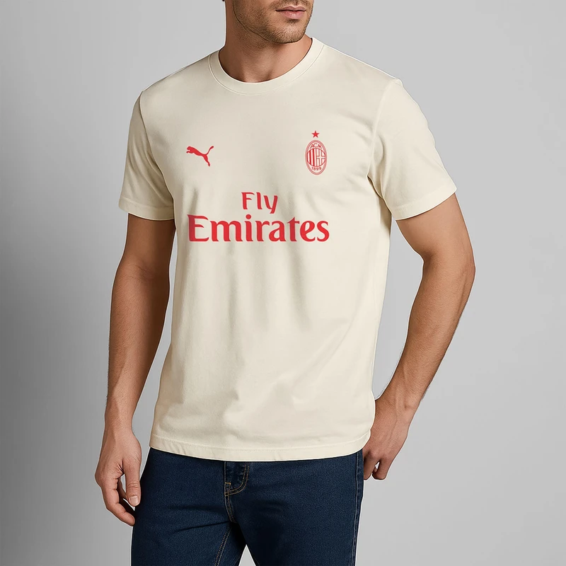 تی شرت آستین کوتاه مردانه طرح آث میلان کد wsf09.02