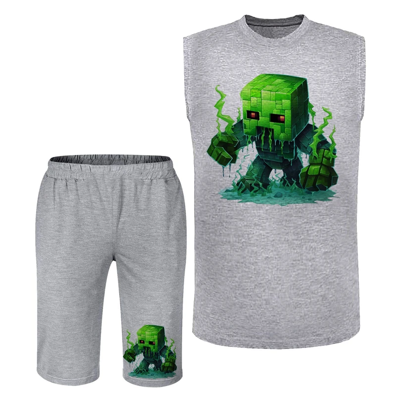 ست پیراهن و شلوارک مردانه مدل ماینکرفت A383