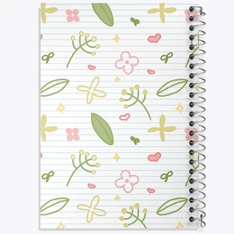 دفتر مشق 100 برگ خندالو طرح گل گلی کد N400