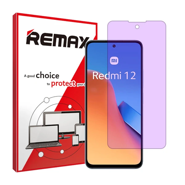 محافظ صفحه نمایش ضد اشعه بنفش ریمکس مدل Resistant مناسب برای گوشی موبایل شیائومی  Redmi 12 5G 