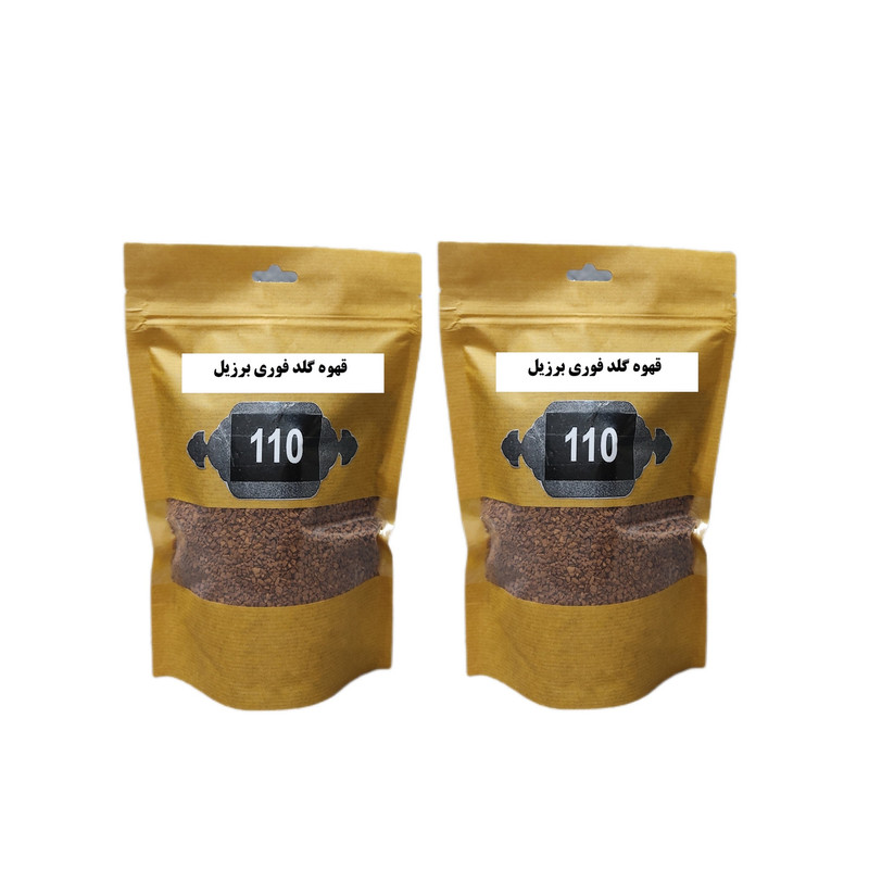قهوه گلد فوری برزیل 110 - 25 گرم بسته 2 عددی