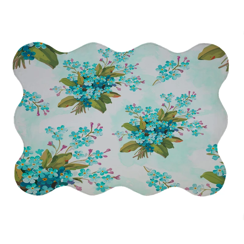 پادری مدل دالبر طرح گل کد 5897 سایز 80x110 سانتی متر 