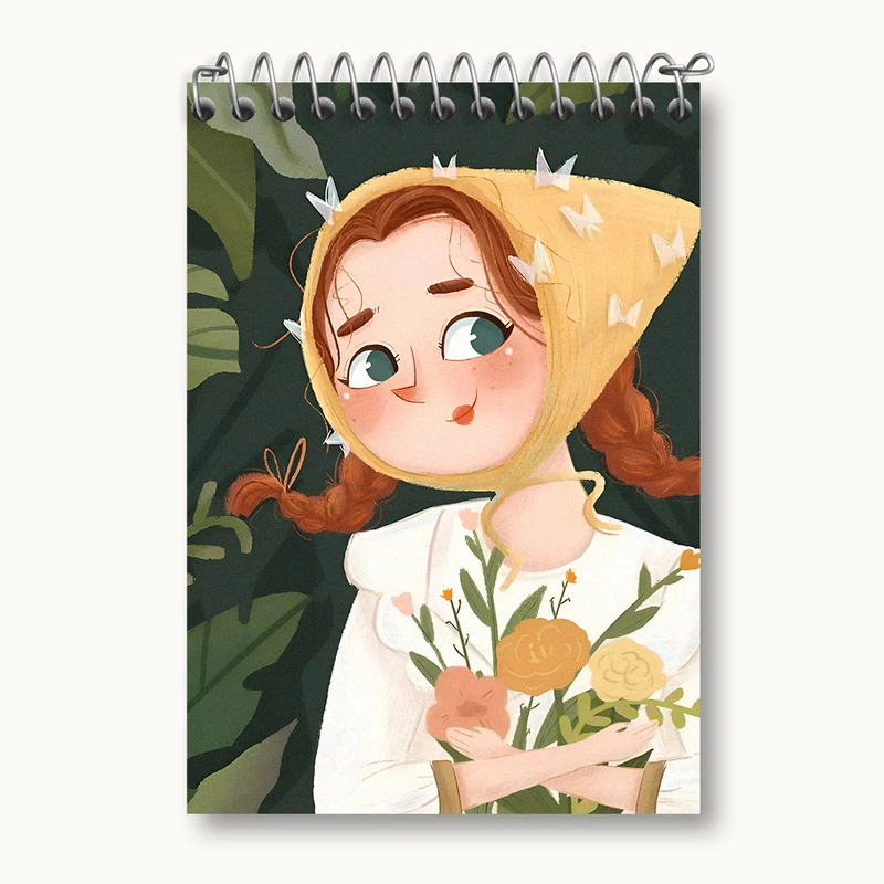 دفتر یادداشت 50 برگ خندالو طرح دخترانه کد N4682