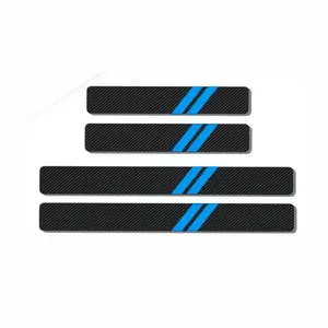 برچسب پارکابی خودرو مدل کربنی کد IR00 بسته 4 عددی