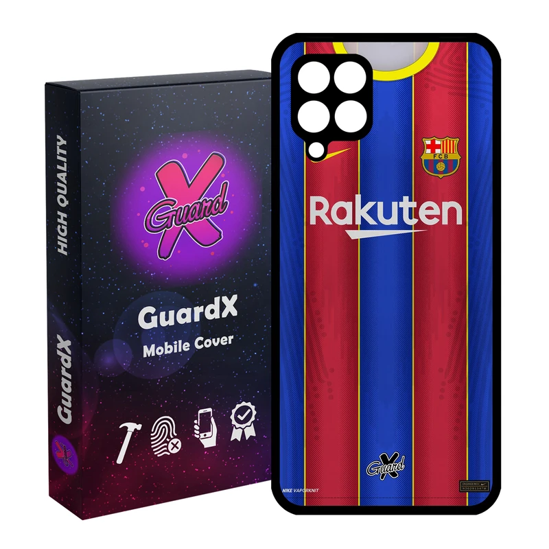 کاور گارد ایکس طرح بارسلونا مدل Glass10228 مناسب برای گوشی موبایل سامسونگ Galaxy A12