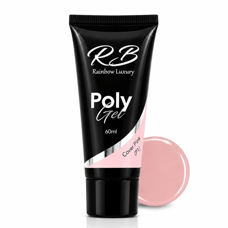 پلی ژل ناخن ار بی مدل Cover Pink P1 حجم 60 میلی‌لیتر