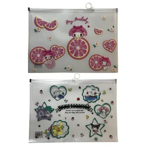 پوشه زیپ دار طرح سانریو سایز A4 بسته 2 عددی 