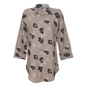 مانتو زنانه مدل لینن گلدار 103