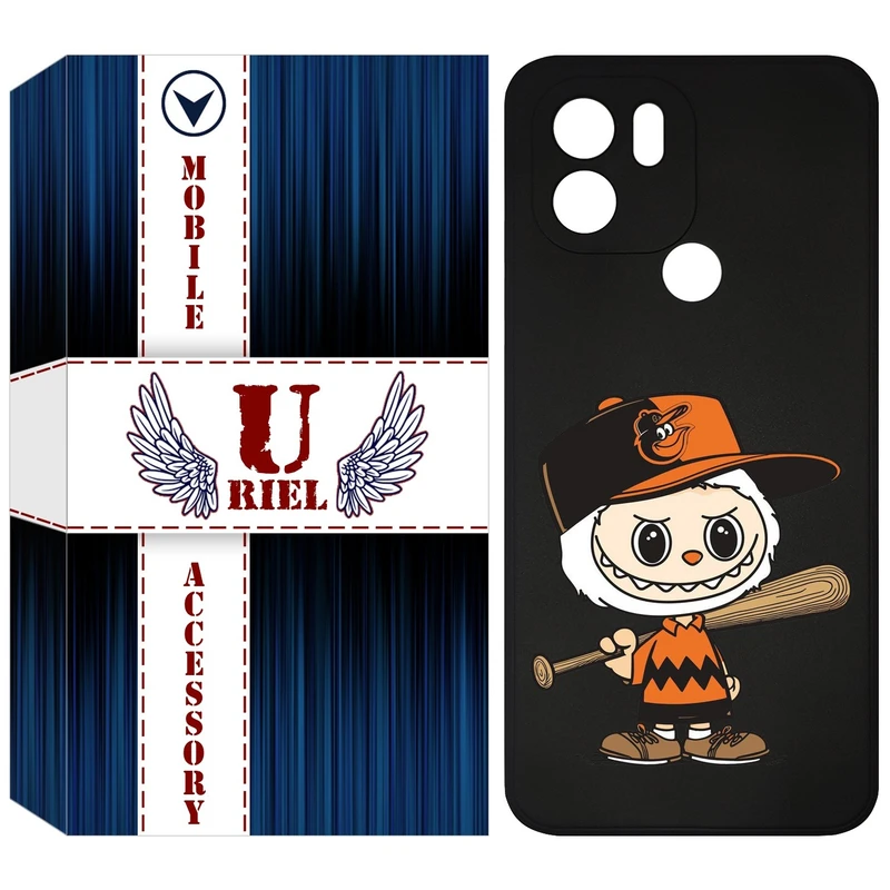 کاور یوریل قاب مدل KSH کد 128 طرح عروسک لبوبو مناسب برای گوشی موبایل شیائومی Redmi A1 Plus / A2 Plus / Poco C50