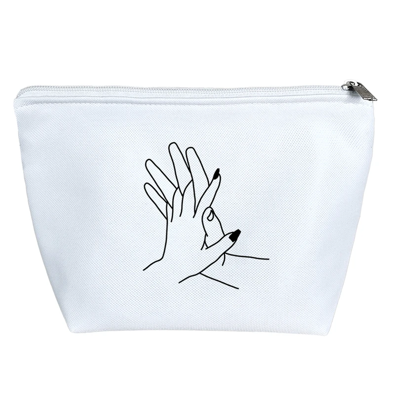 کیف لوازم آرایش دخترانه خندالو مدل عاشقانه کد H859