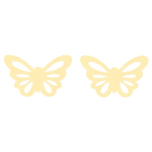 گوشواره طلا 18 عیار زنانه کرابو طرح پروانه مدل Kr5237