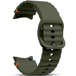 Masir Silicone ORG Sport Strap suitable for Samsung Galaxy Watch 4/5/6/7/FE size 40/43/44/46/47mm
