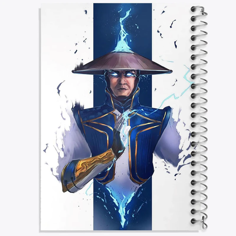 دفتر ژورنال نویسی 50 برگ خندالو مدل نقطه ای طرح بازی مورتال کمبت Mortal Kombat کد 29789