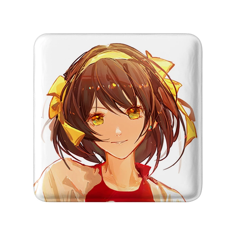 مگنت خندالو طرح هاروهی انیمه ناپدید شدن هارومی سوزومیا The Disappearance of Haruhi Suzumiya  مدل مربعی کد 23105