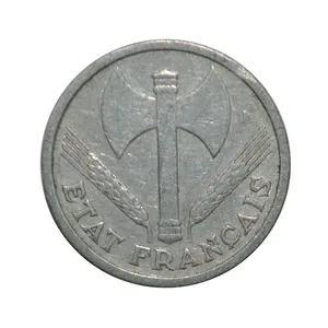 سکه تزیینی طرح کشور فرانسه مدل یک فرانک 1942 میلادی