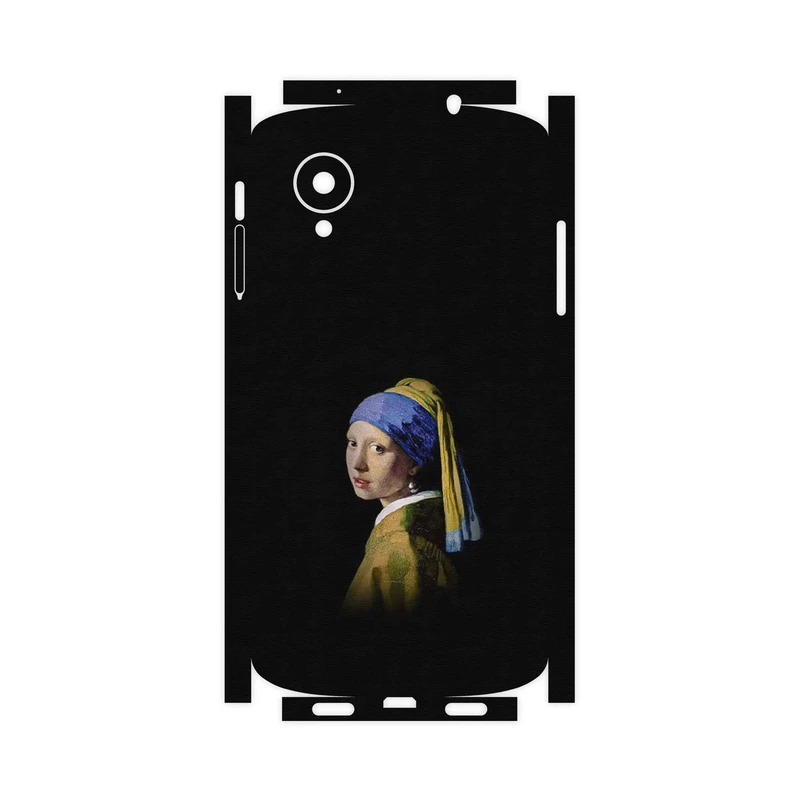 برچسب پوششی ماهوت مدل Girl with a Pearl Earring of Vermeer-FullSkin مناسب برای گوشی موبایل گوگل Nexus 5