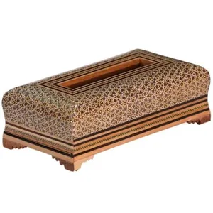 جعبه دستمال کاغذی خاتم کاری مدل pb