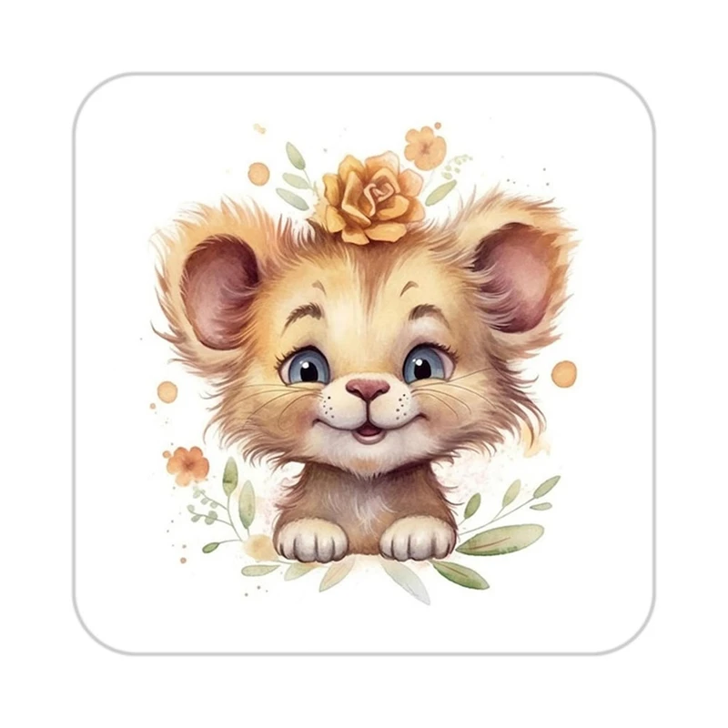 زیر لیوانی کاکتی طرح شیر مدل mp24291