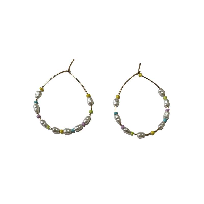 گوشواره زنانه اکسسورایز مدل مروارید پرورشی مهره ای گوشواره زنانه اکسسورایز مدل مروارید پرورشی مهره ای