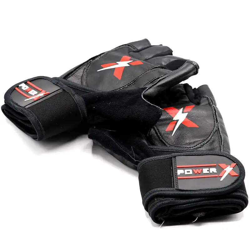دستکش بدنسازی مدل POWER X BK 9009
