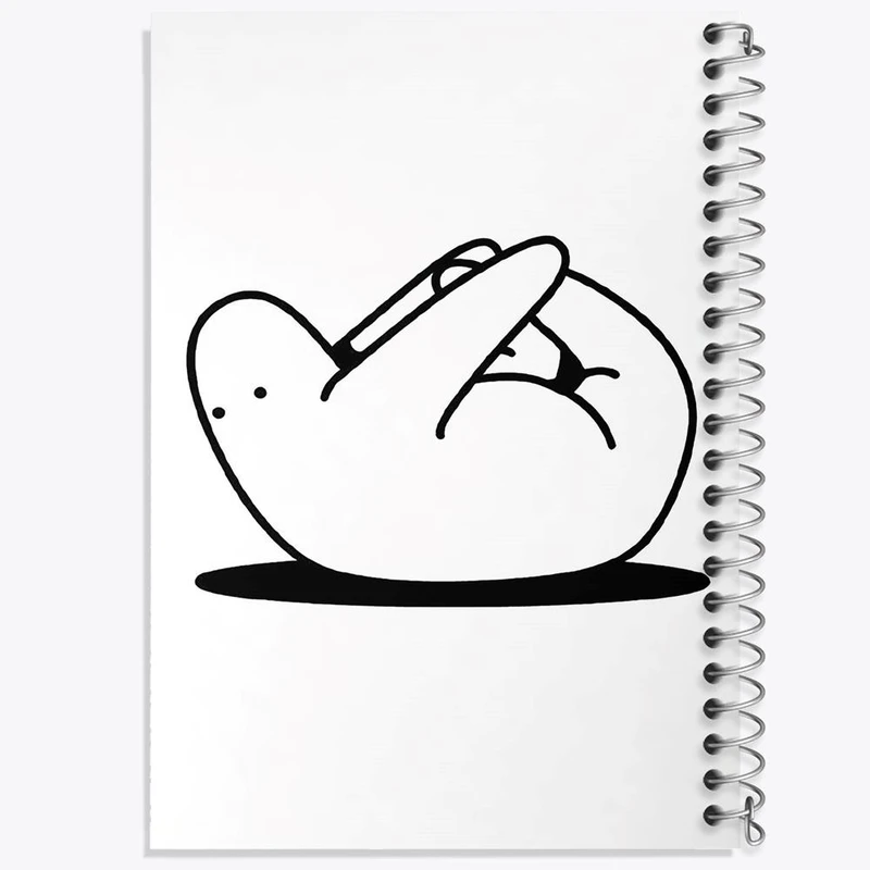 دفتر مشق 100 برگ خندالو طرح تنبل خسته کد 29420