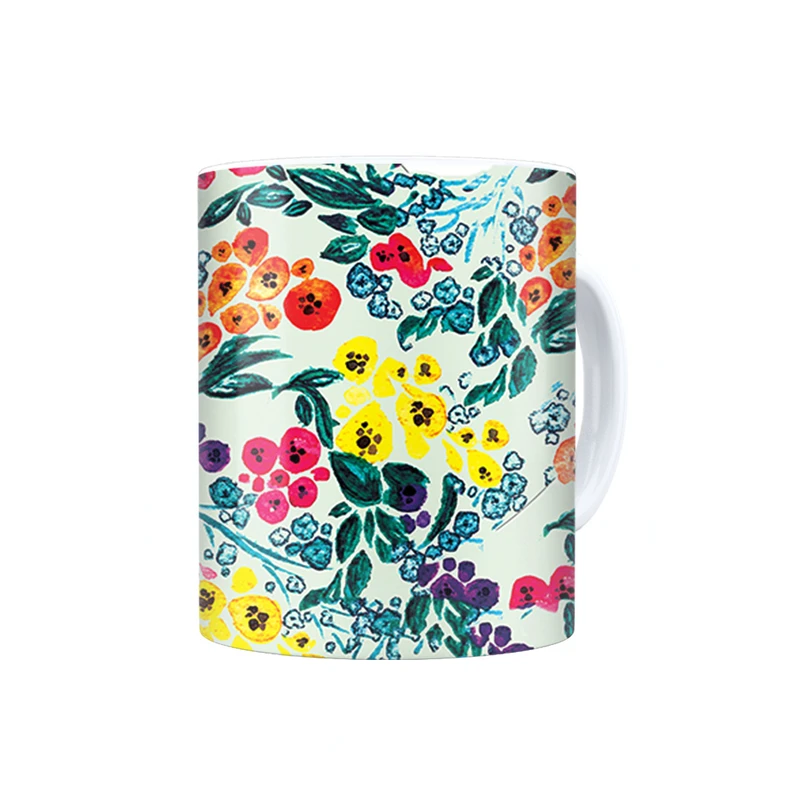 ماگ ترمه طراحان ایده مدل گل و برگ کد trm518