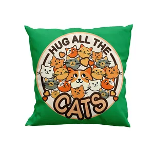 کوسن کودک پاد آفرین سایز 30*30 سانتی متر مدل گربه ها کد DKK1363