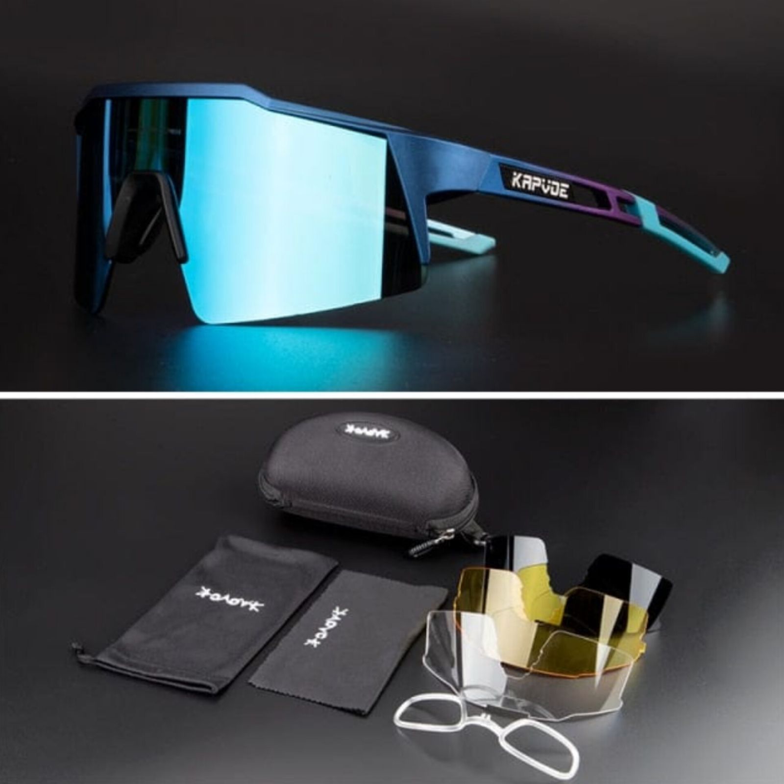 عینک ورزشی کپوو مدل 9022-01 -  - 4