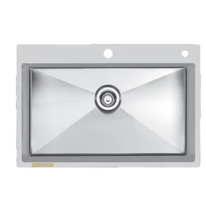 سینک ظرفشویی استیل زرتوس مدل 6050N توکار 