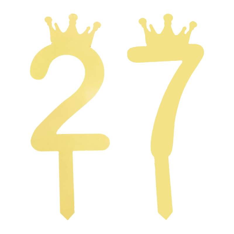 تاپر کیک هانستو مدل عدد 27 کد TPN27 مجموعه 2 عددی تاپر کیک هانستو مدل عدد 27 کد TPN27 مجموعه 2 عددی
