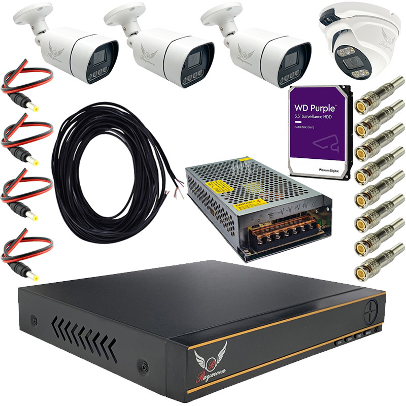 پک سیستم امنیتی رایمون مدل 2 مگاپیکسل کد RP-2MP-MS4C05