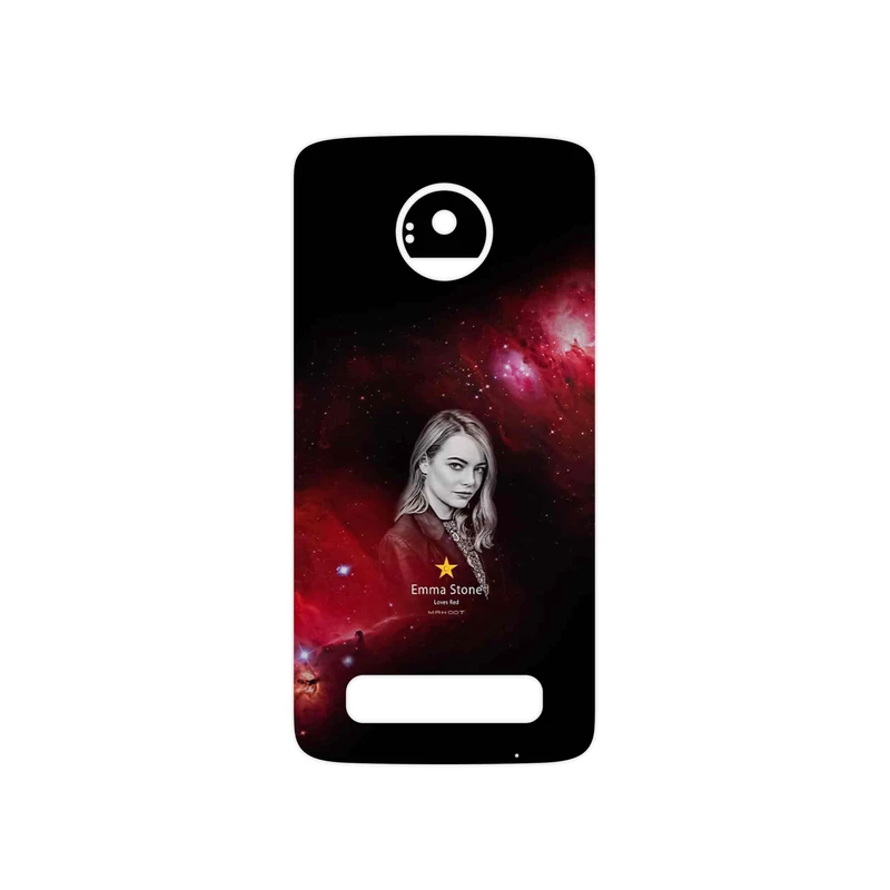 برچسب پوششی ماهوت مدل Emma Stone مناسب برای گوشی موبایل موتورولا Moto Z