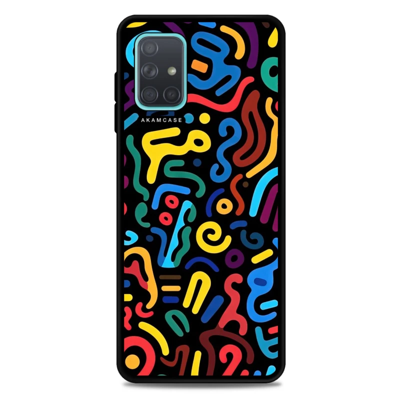 کاور آکام مدل AMC-WSGA71-DOODLE20 مناسب برای گوشی موبایل سامسونگ Galaxy A71