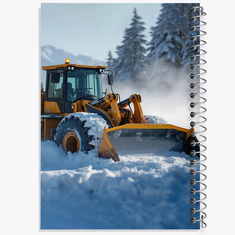 دفتر نقاشی 50 برگ خندالو طرح بولدوزر (Bulldozer) کد F5230