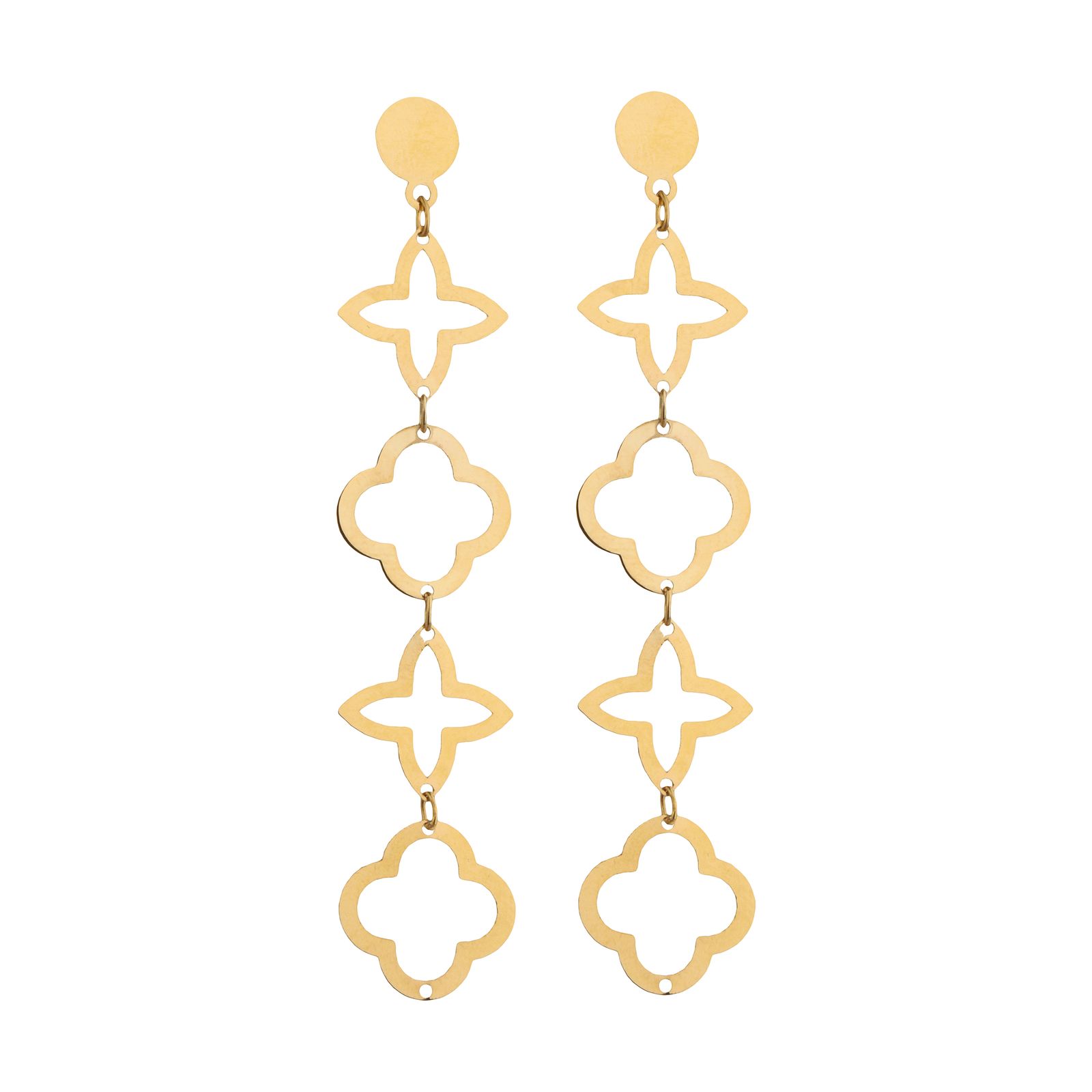 گوشواره طلا 18 عیار زنانه مایا ماهک مدل ME1011 -  - 1