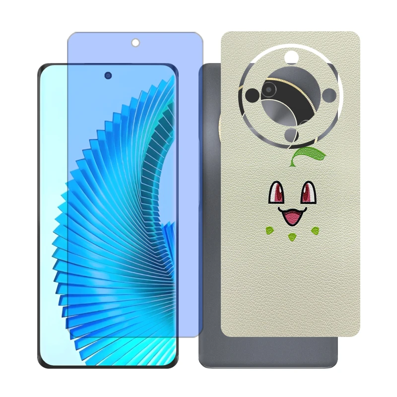 محافظ صفحه نمایش آنتی بلو گلس مدل Together مناسب برای گوشی موبایل آنر X9b به همراه برچسب پوششی پشت گوشی