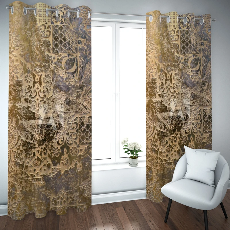 پرده مدل چاپی هازان سایز 300×150 سانتی متر 