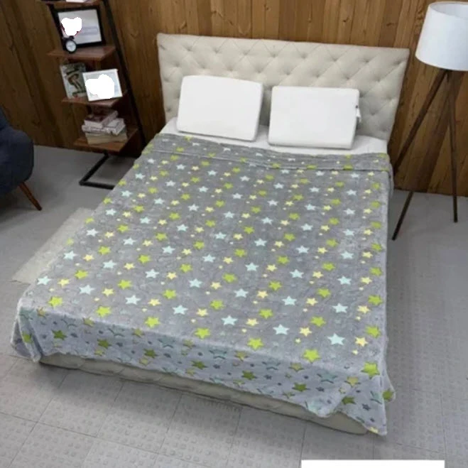 پتو مسافرتی 2 نفره ویراگیتا مدل ستاره رنگین gree سایز 210x200 سانتی‌متر