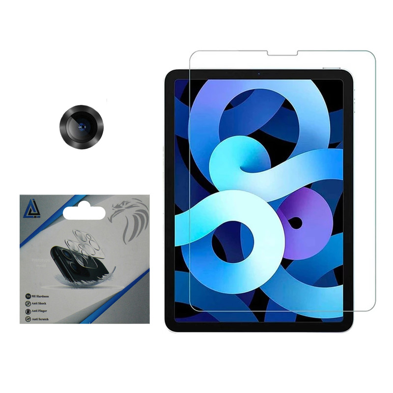 محافظ صفحه نمایش مدل 256_5G_Ultra مناسب برای تبلت اپل iPad Air 5th generation Wi-Fi به همراه محافظ لنز دوربین