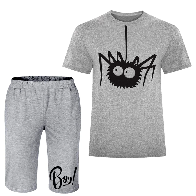 ست تی شرت و شلوارک مردانه مدل عنکبوت کد A86