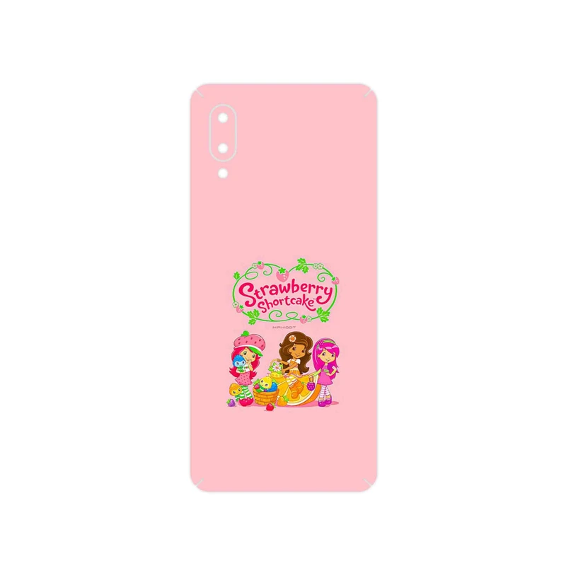 برچسب پوششی ماهوت مدل Strawberry Shortcake مناسب برای گوشی موبایل سامسونگ Galaxy A02