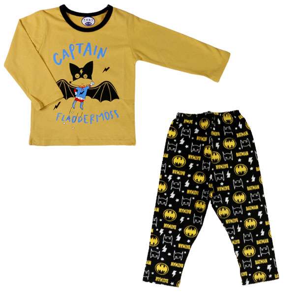 ست تی شرت و شلوار نوزادی مدل chb4818 طرح بتمن