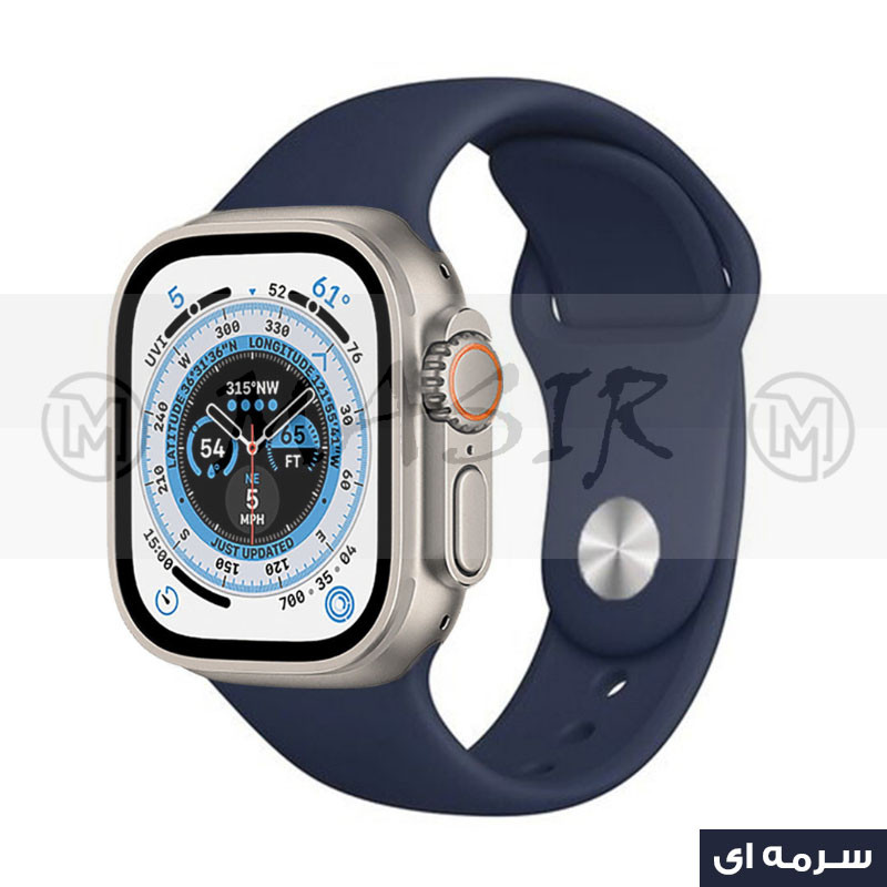 بند مسیر مدل Silicone Strap مناسب برای ساعت هوشمند الترا KD99 ULTRA 45MM