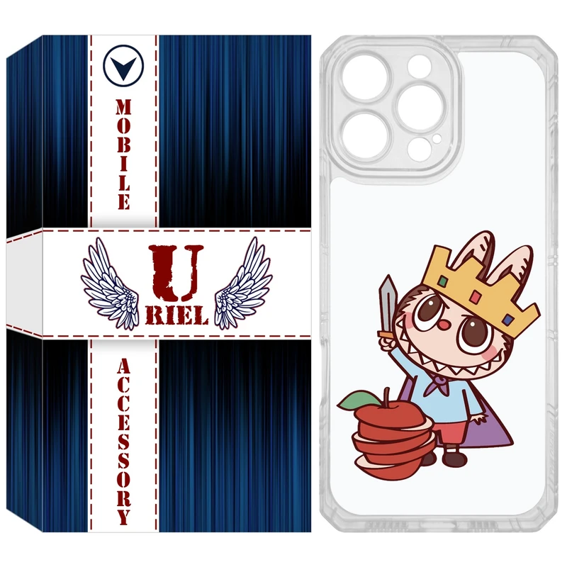 کاور یوریل مدل Clear کد 120 طرح لبوبو مناسب برای گوشی موبایل اپل iPhone 16 Pro