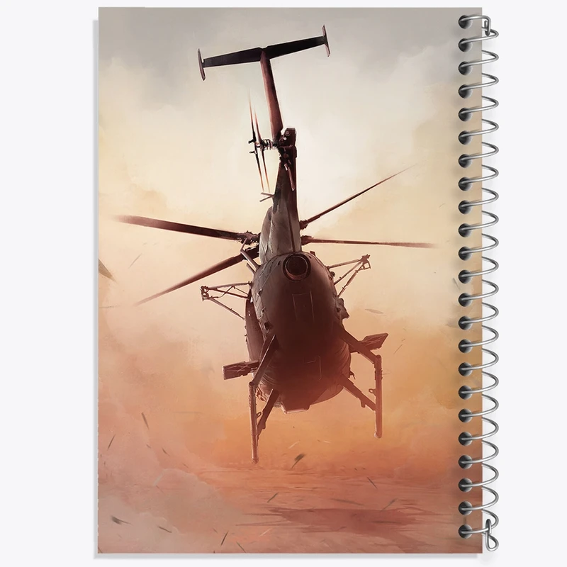 دفتر مشق 100 برگ خندالو طرح بالگرد کد F1136