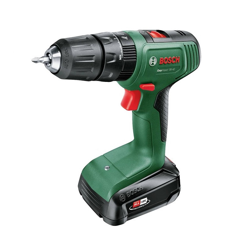 دریل پیچ گوشتی شارژی چکشی بوش مدل Easy Impact 18V-40