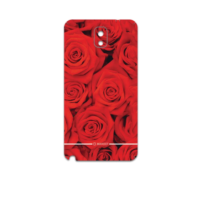 برچسب پوششی ماهوت مدل Red-Flower مناسب برای گوشی موبایل سامسونگ Galaxy Note 3