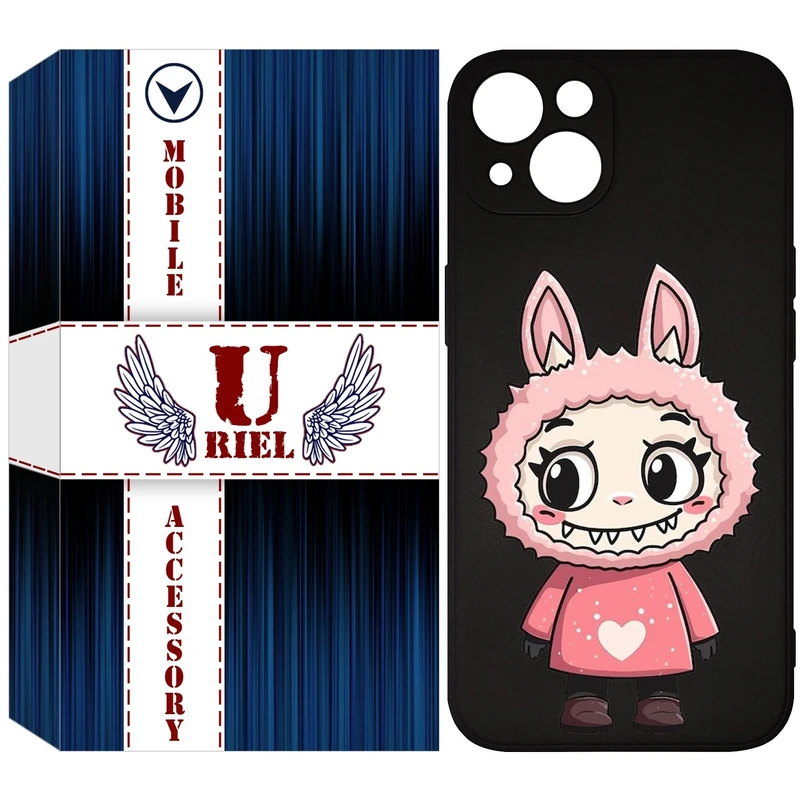 کاور یوریل مدل KSH کد 139 طرح عروسک لبوبو مناسب برای گوشی موبایل اپل iPhone 13